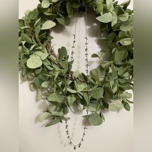 Silver necklace-can be worn long or short